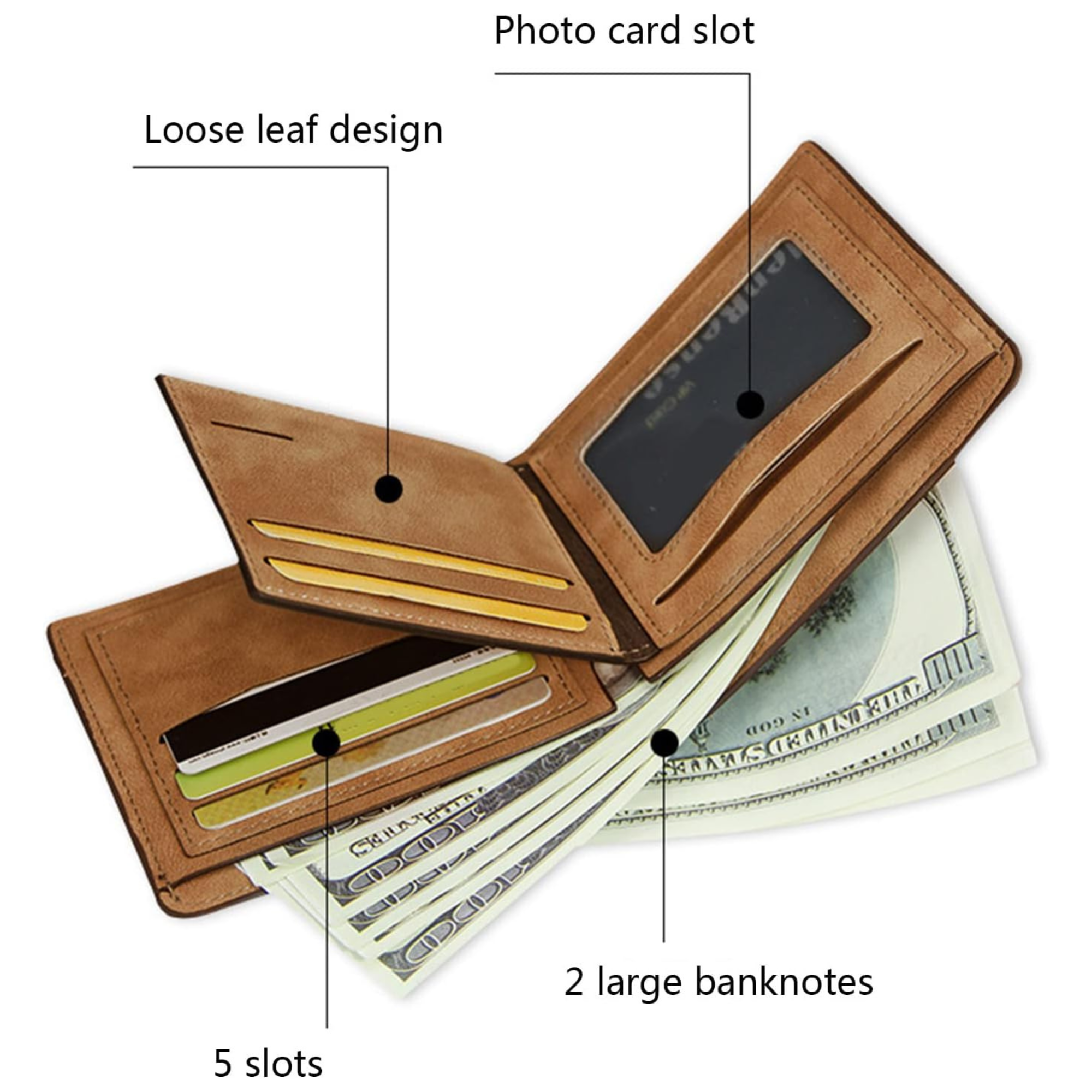 Personalized Leather Monogram Wallet for Unique & Love | JNSBag75