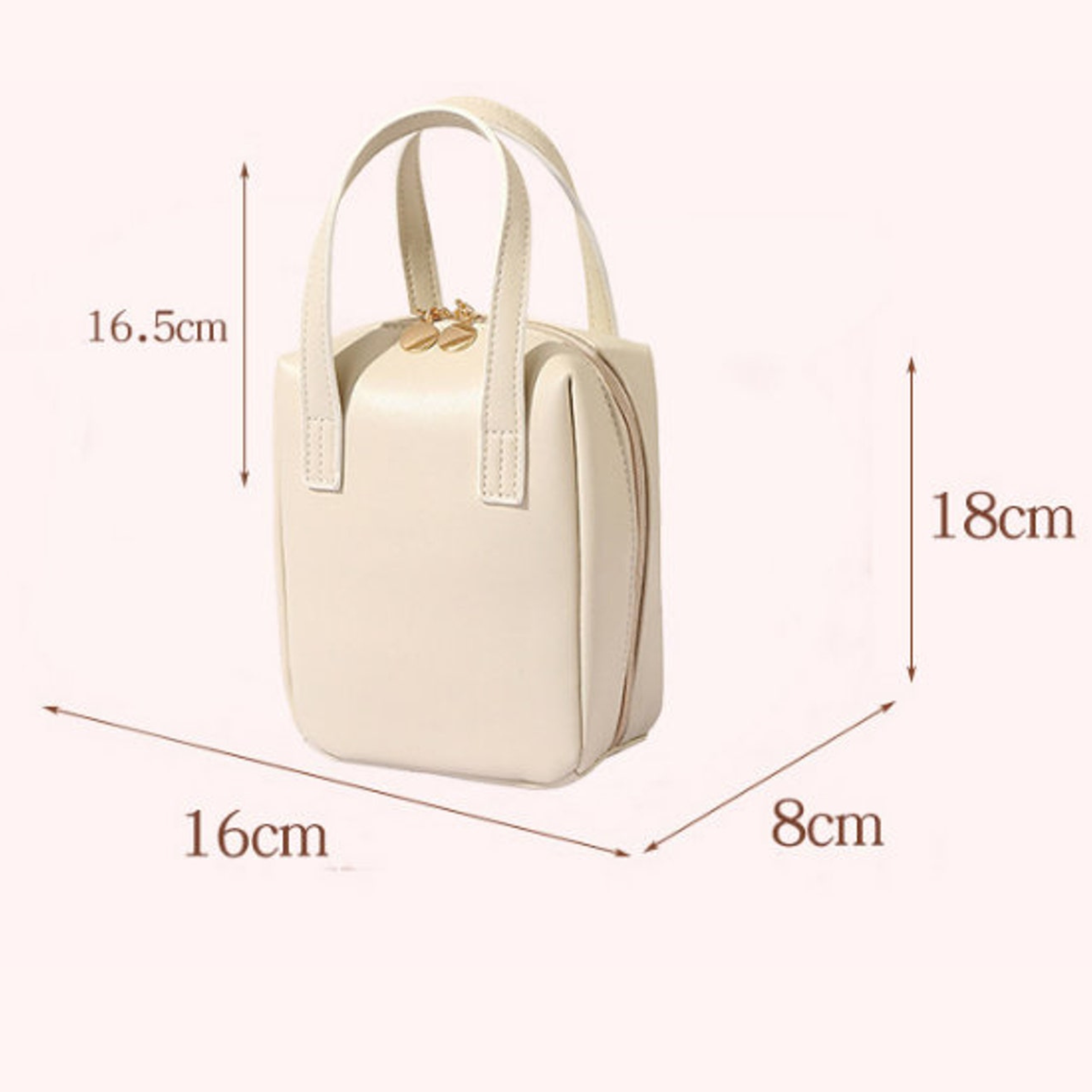 Personalized Monogram Cosmetic Leather Bag for Unique & Love | JNSBag86