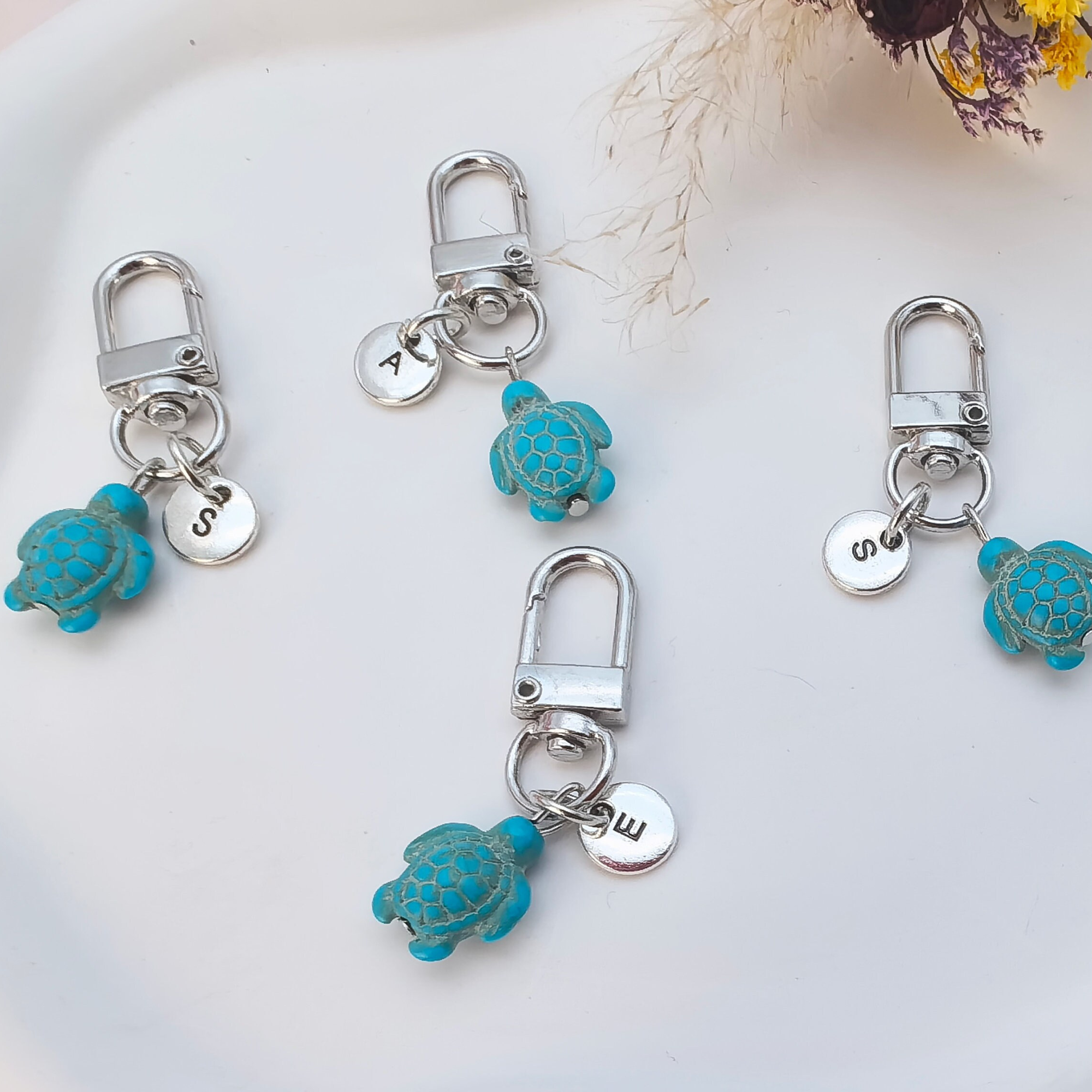 Personalized Sea Turtle Keychain for Mom | JNSDec133