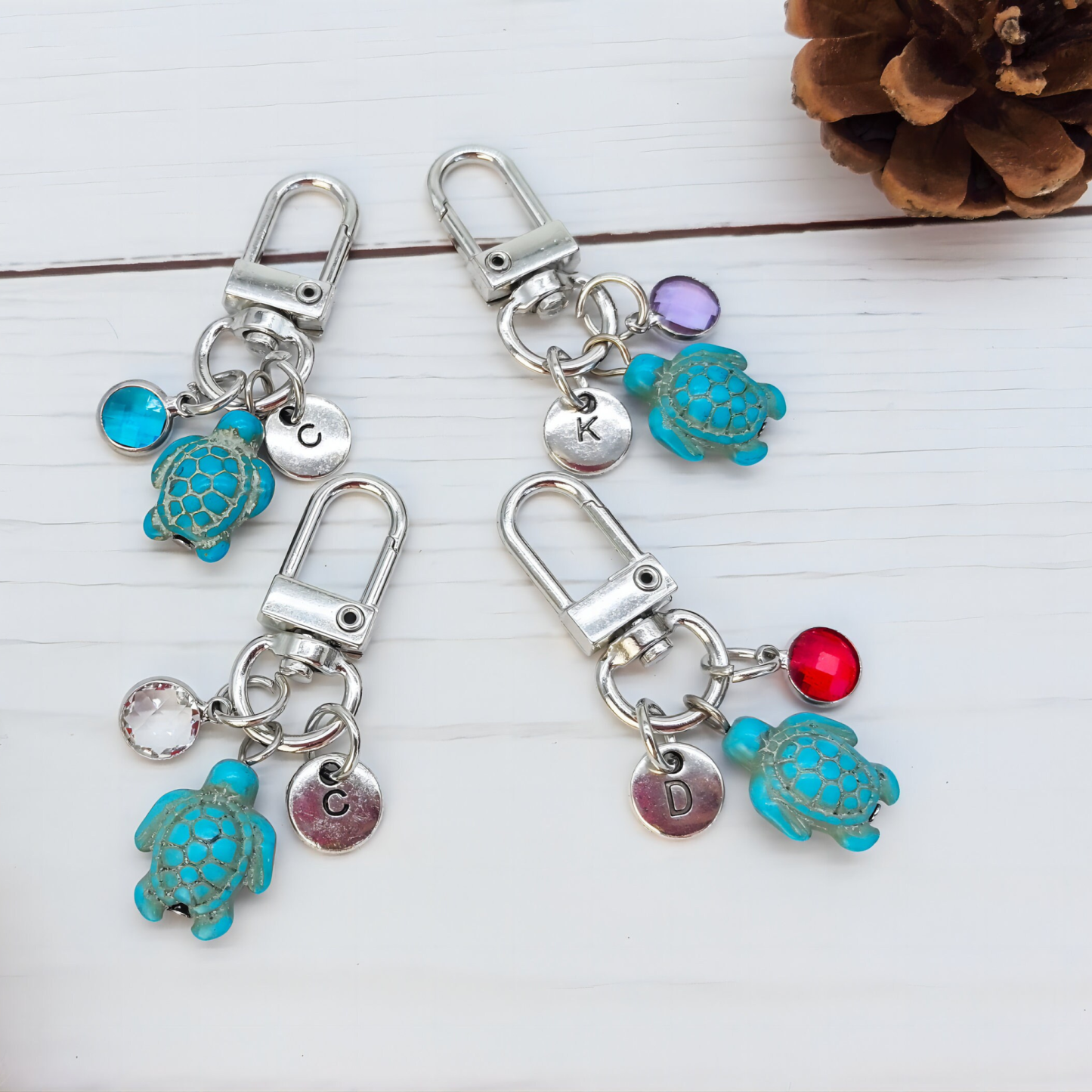 Personalized Sea Turtle Keychain for Mom | JNSDec133