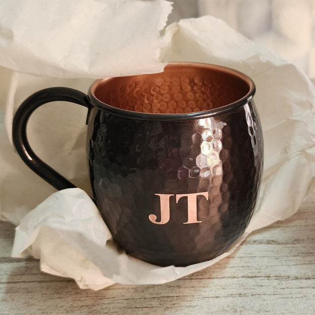 Personalized Monogram Engraved Copper Mug for Unique & Love | JNSDec141