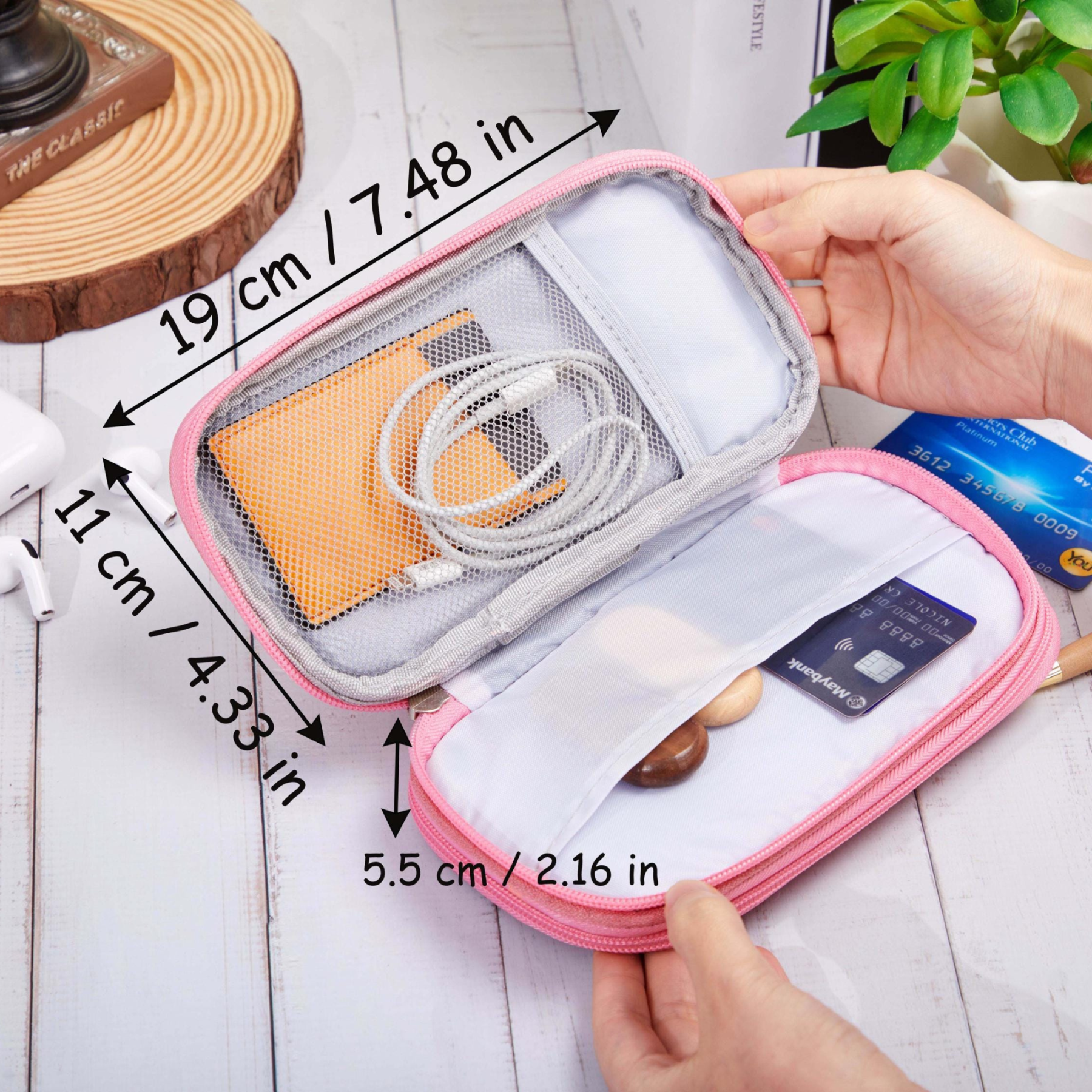 Personalized Travel Portable Cable Organizer Bag for Unique & Love | JNSBag102