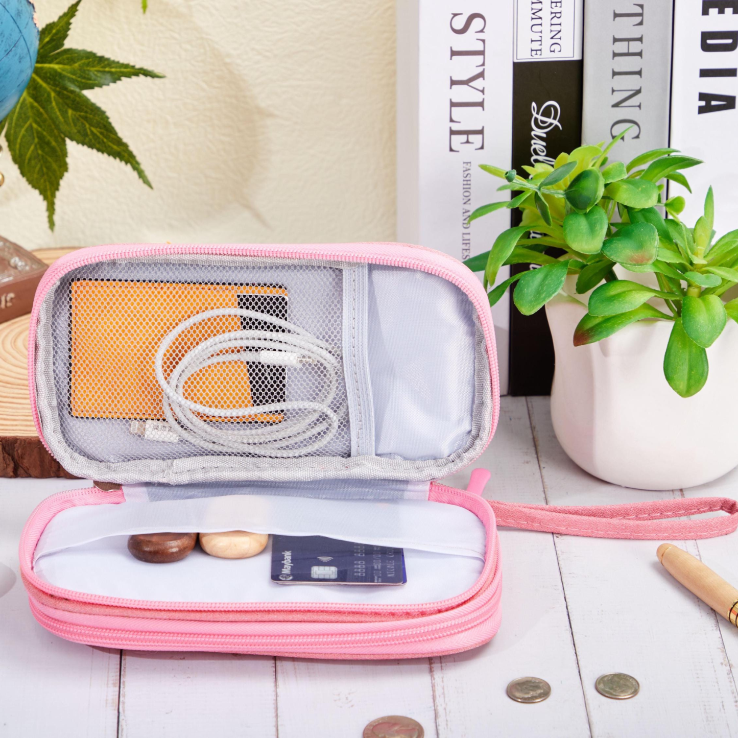 Personalized Travel Portable Cable Organizer Bag for Unique & Love | JNSBag102