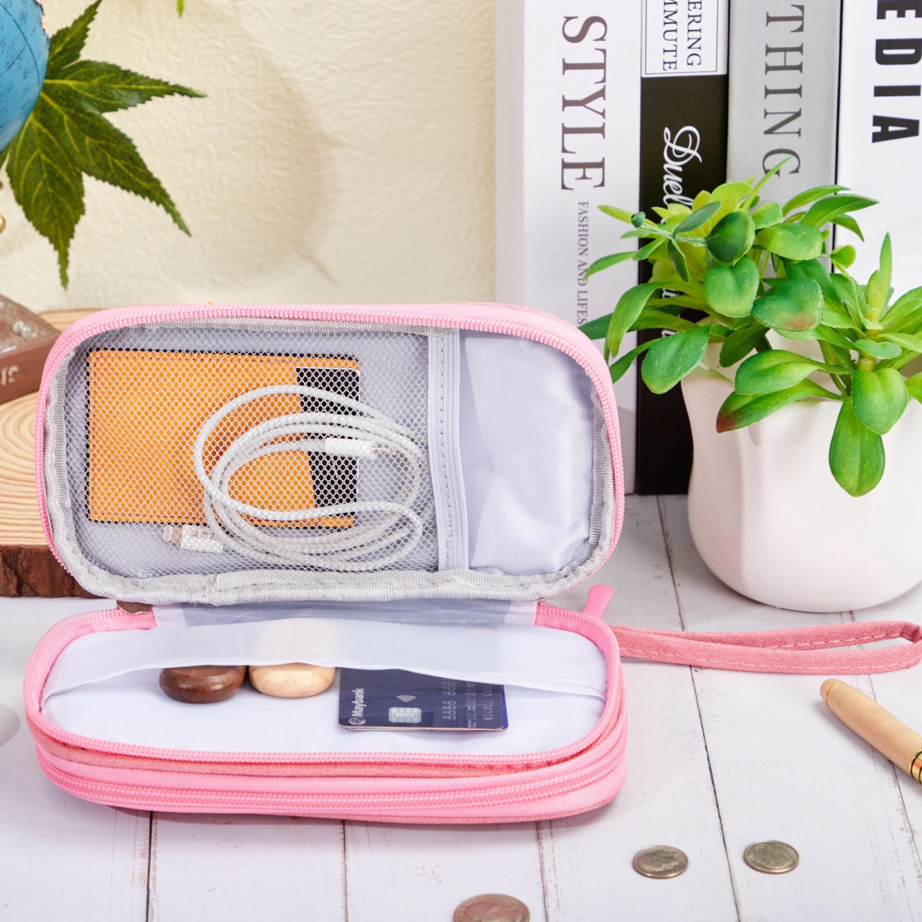 Personalized Travel Portable Cable Organizer Bag for Unique & Love | JNSBag102