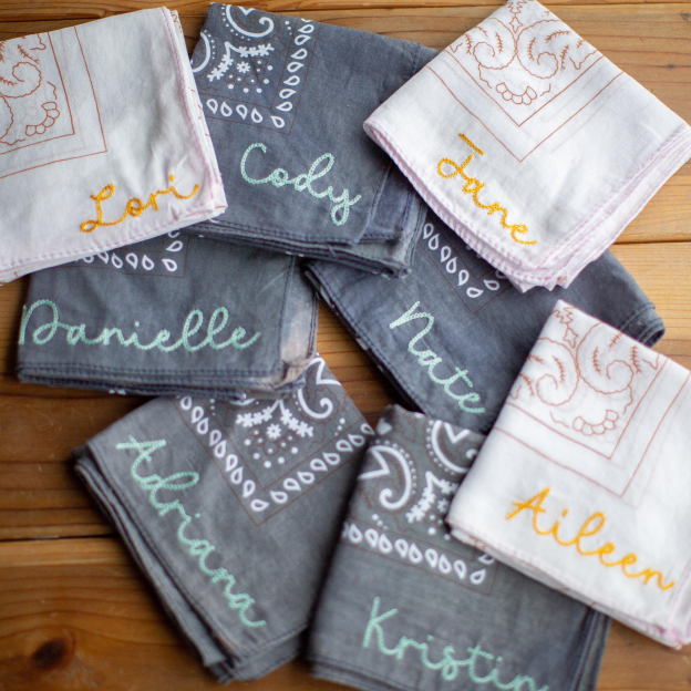 Personalized Name Embroidered Bandana for Unique & Love | JNSCloth49
