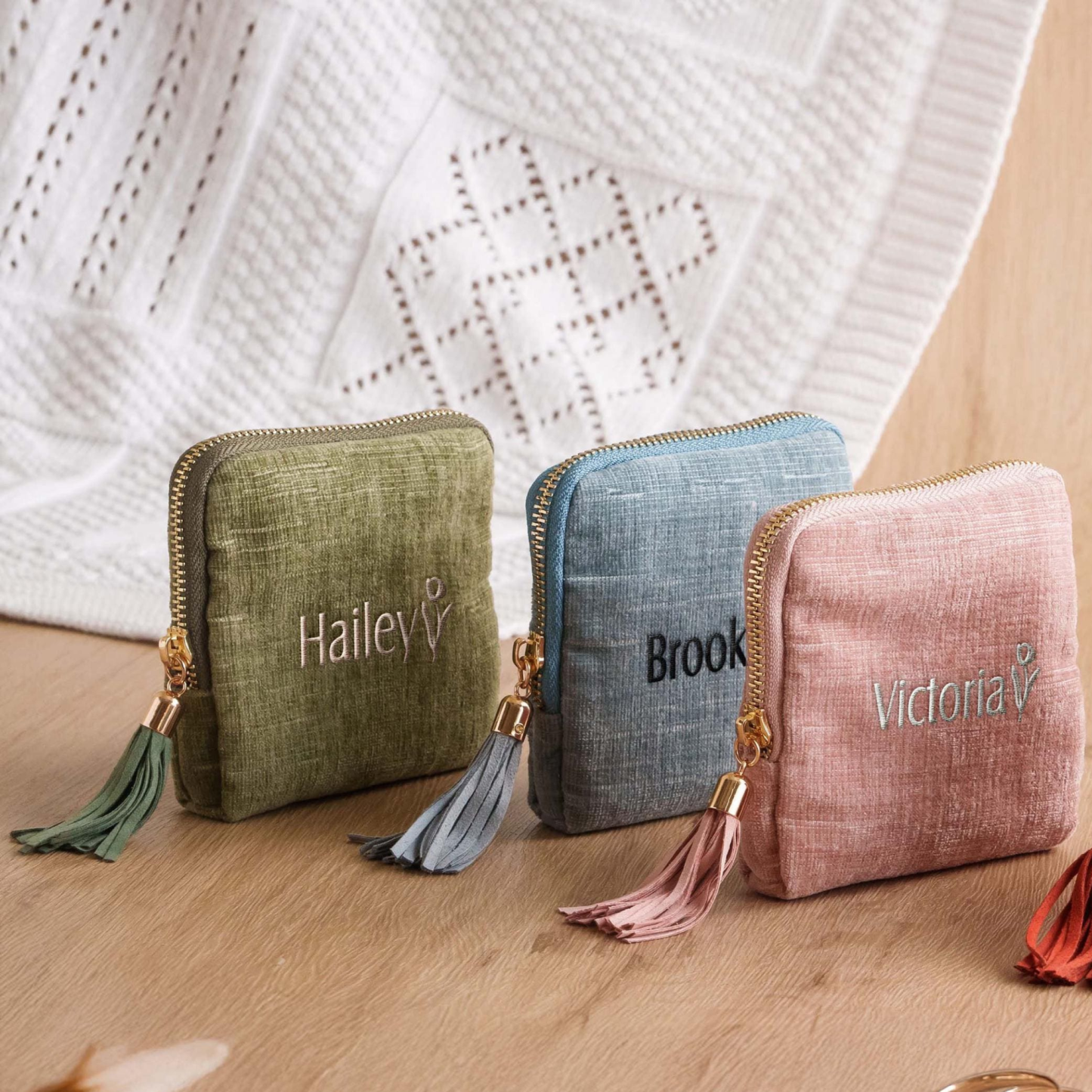 Personalized Embroidered Travel Jewelry Organizer Case for Unique & Love | JNSBag117