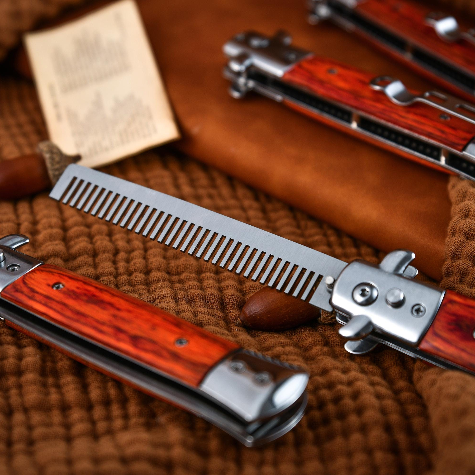 Personalized Folding Engraved Hair Beard Comb for Unique & Love | JNSTool27