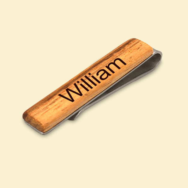 Personalized Wooden Tie Clip for Unique & Love  | JNSDec108