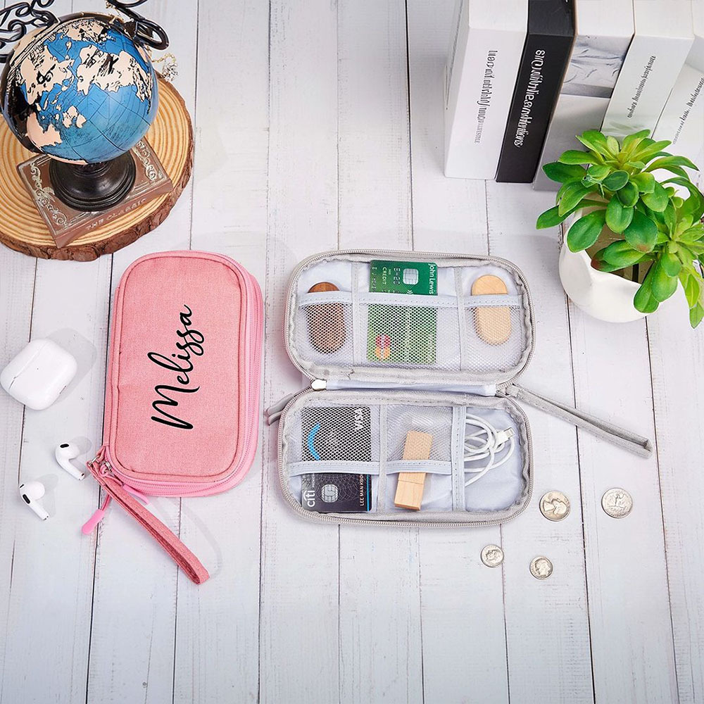 Personalized Travel Portable Cable Organizer Bag for Unique & Love | JNSBag102