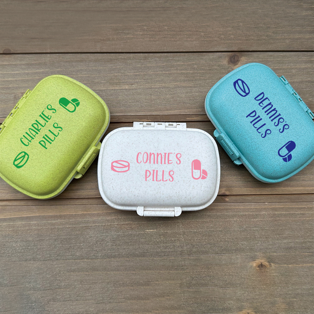 Personalized Name Travel Pill Organizer Box for Unique & Love | JNSCase08