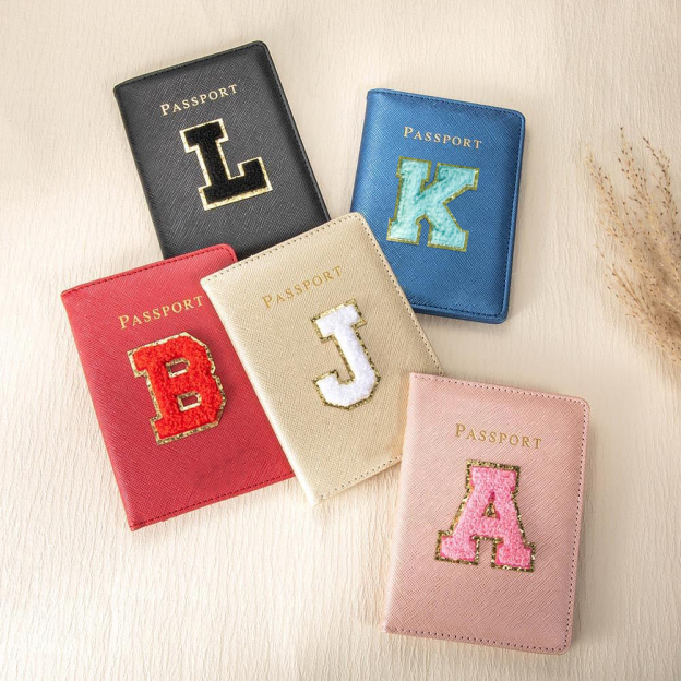 Personalized Chenille Letter Patch Passport Cover for Unique & Love | JNSCase05