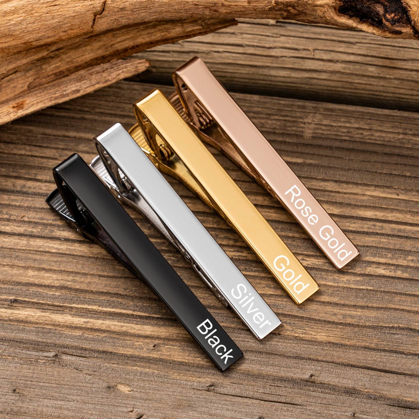 Personalized Men's Cufflink & Tie Clip Set for Unique & Love | JNSDec49