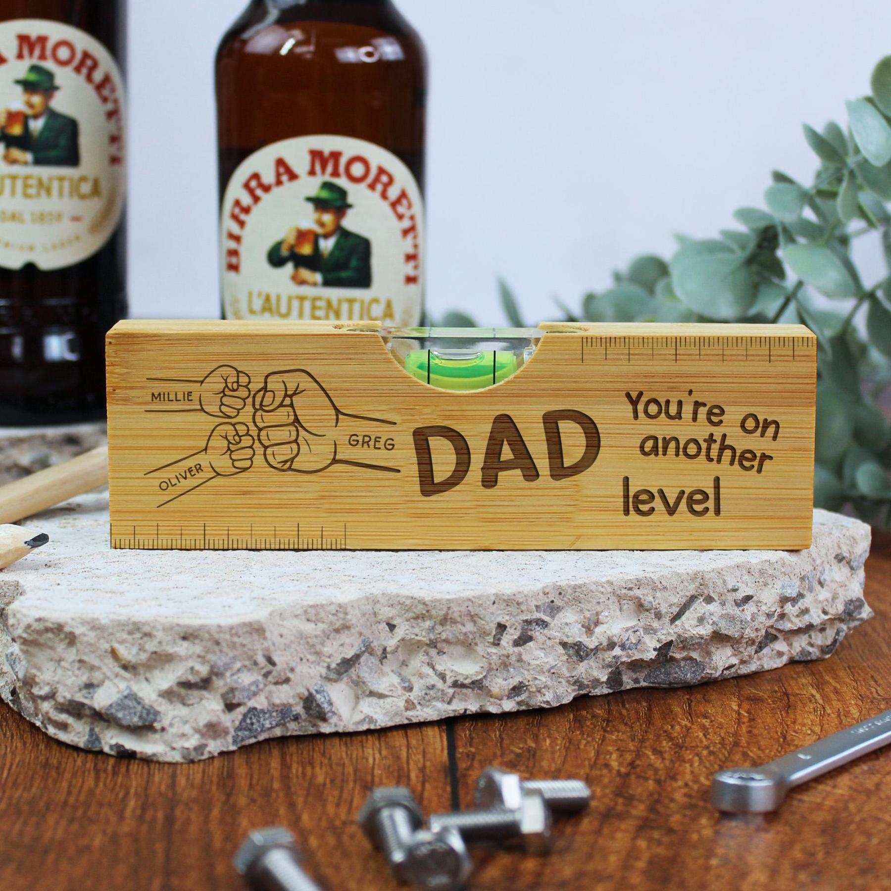 Personalized 2 in 1 Wooden Spirit Level Bottle Opener for Unique & Love | JNSTool25