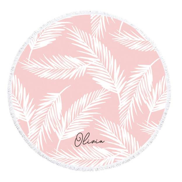 Personalized Tropical Round Beach Towels for Unique & Love | JNSTowel02