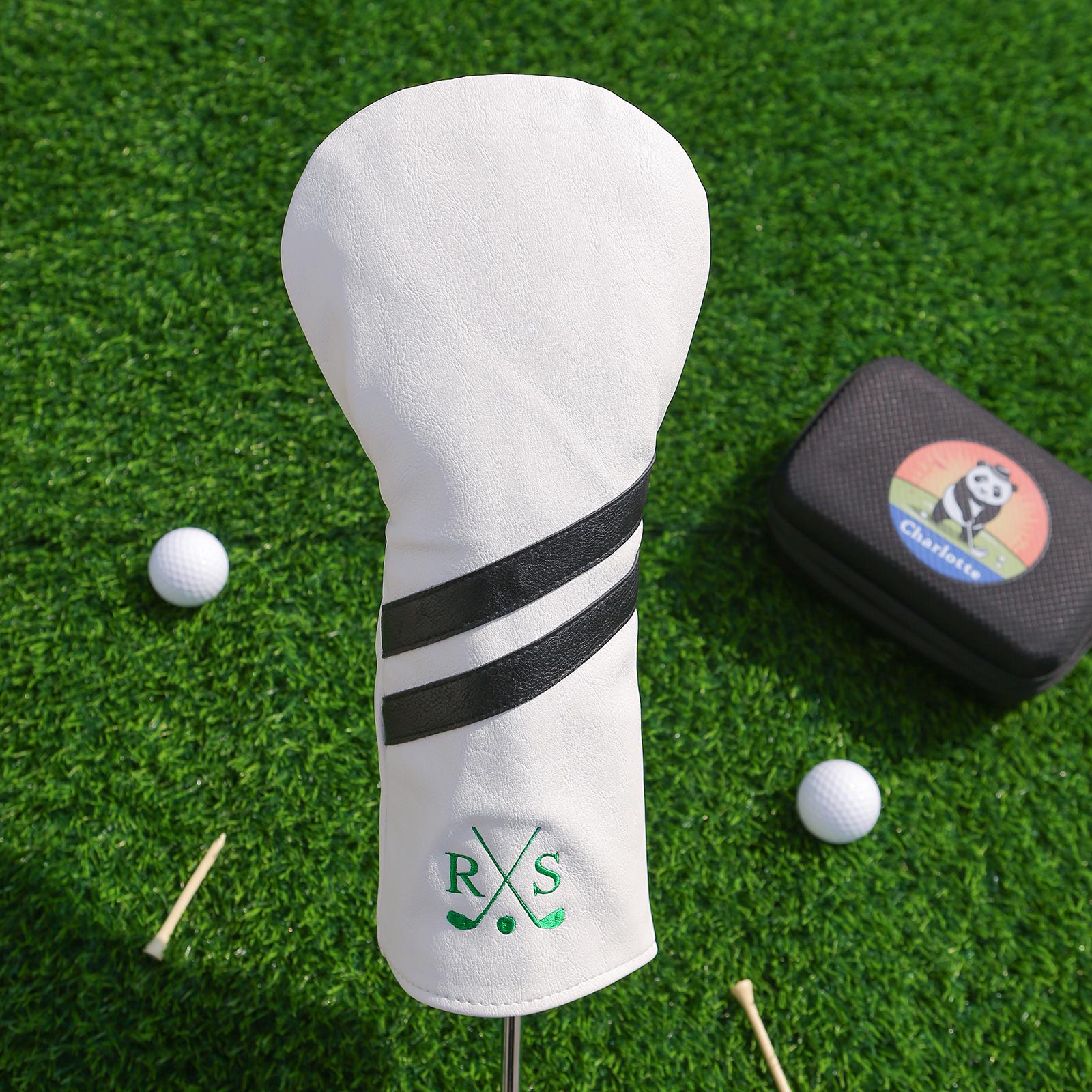 Personalized Monogram Embroidered Golf Club Leather Headcover for Unique & Love | JNSBag125