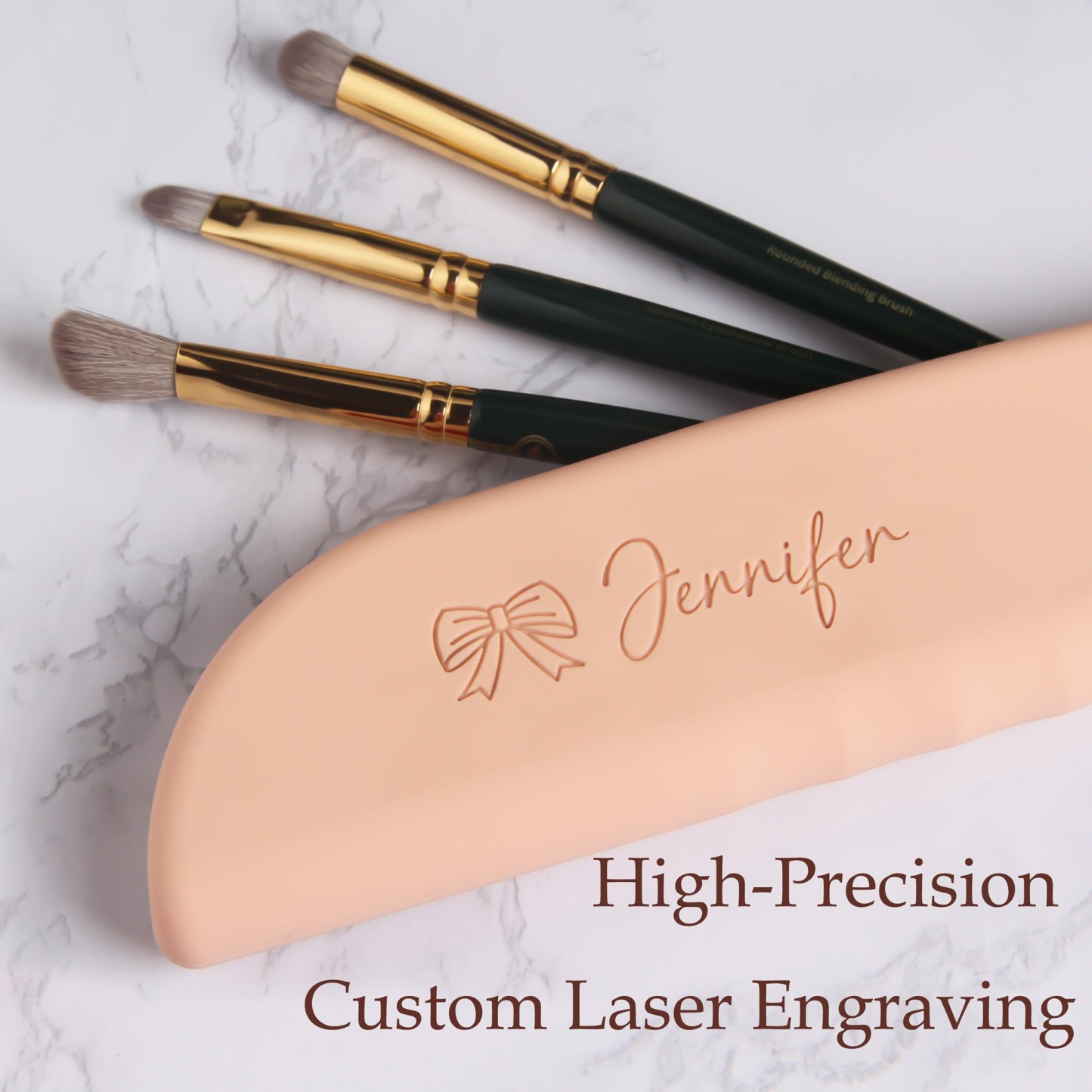Personalized Silicone Makeup Brush Bag for Unique & Love | JNSBag17