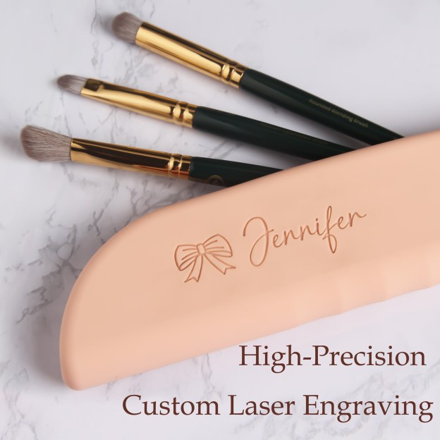 Personalized Silicone Makeup Brush Bag for Unique & Love | JNSBag17