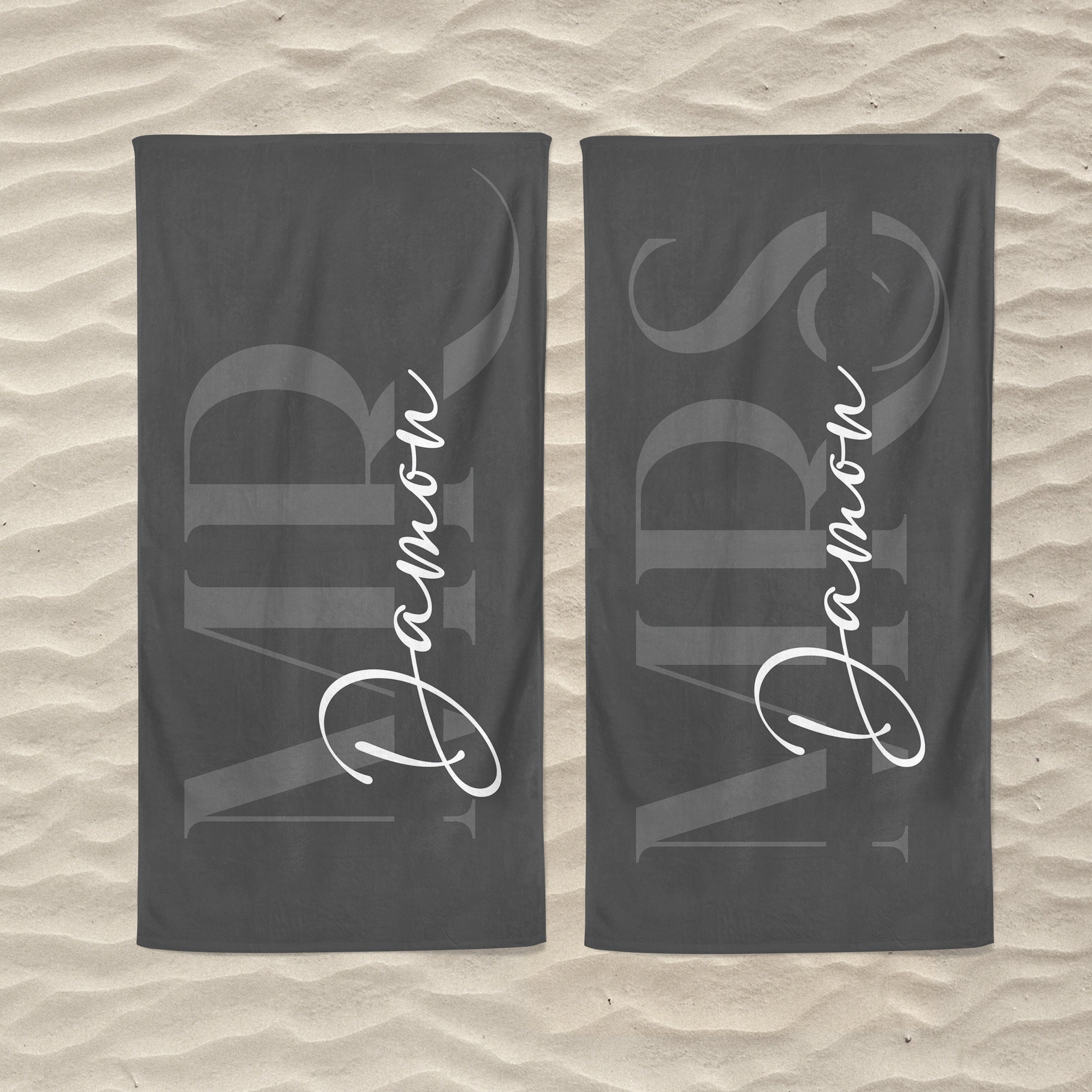 Personalized Couple Beach Towels for Unique & Love | JNSTowel05