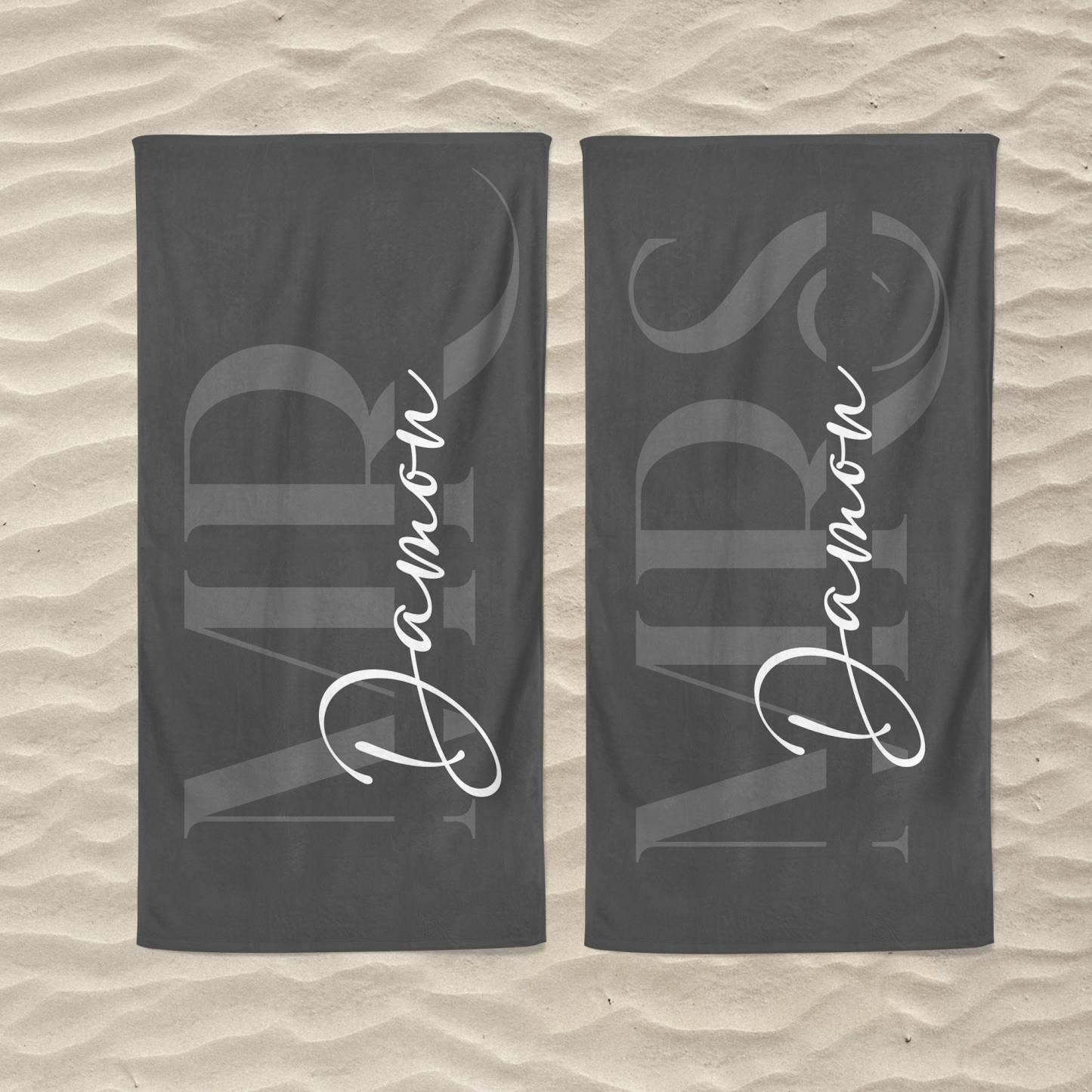 Personalized Couple Beach Towels for Unique & Love | JNSTowel05