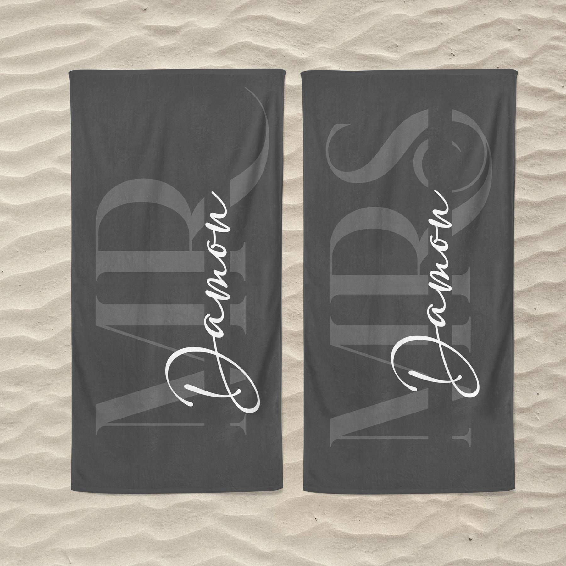 Personalized Couple Beach Towels for Unique & Love | JNSTowel05