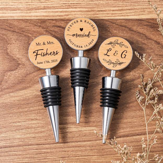 Personalized Monogram Wine Bottle Stopper for Unique & Love | JNSDec173