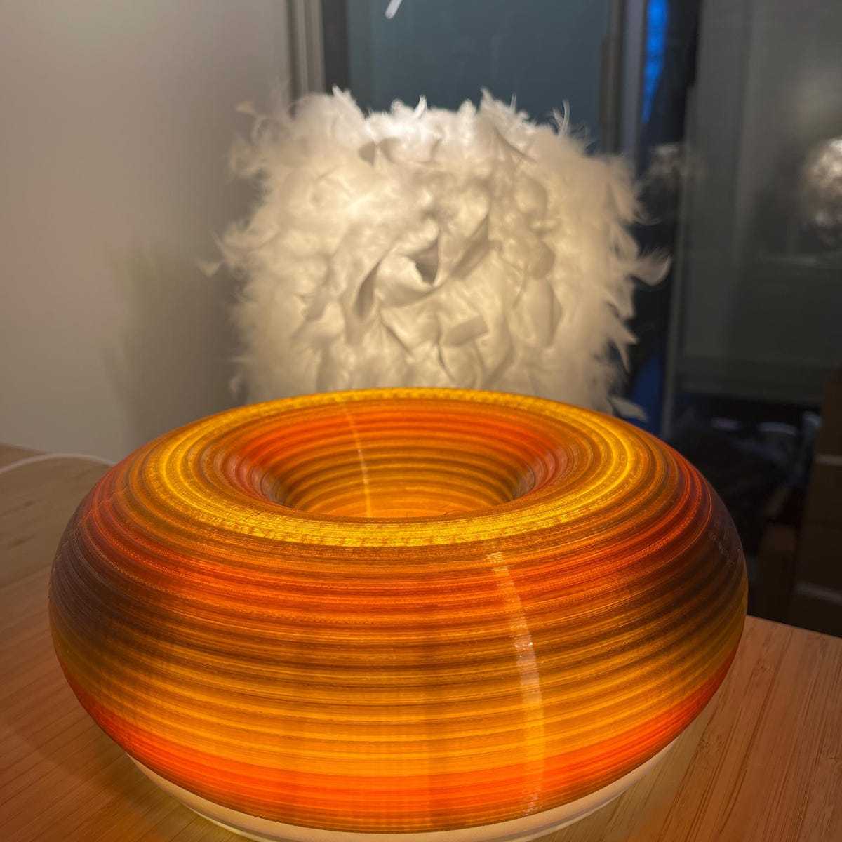 Vintage Ambient Mood Modern Sculptural Donut Lamp For Unique & Love | JNSDec205