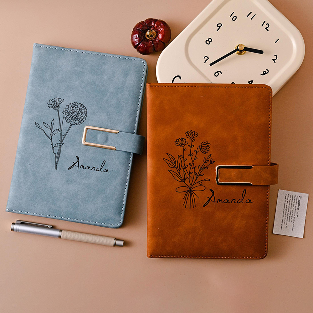 Personalized Name Leather Journal Notebook for Unique & Love | JNSDec145