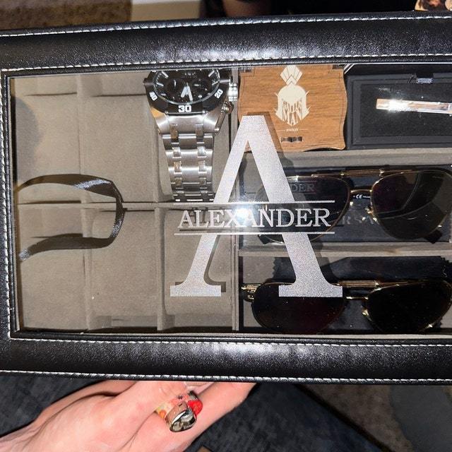 Personalized Monogram Leather Watch Box for Unique & Love | JNSCase03