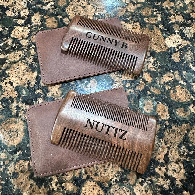 Personalized Name Wood Beard Comb for Unique & Love | JNSTool02