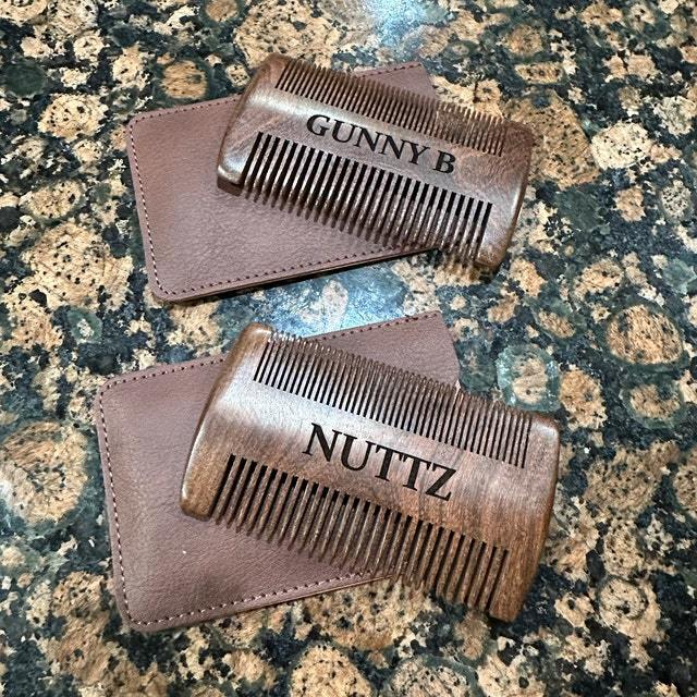 Personalized Name Wood Beard Comb for Unique & Love | JNSTool02