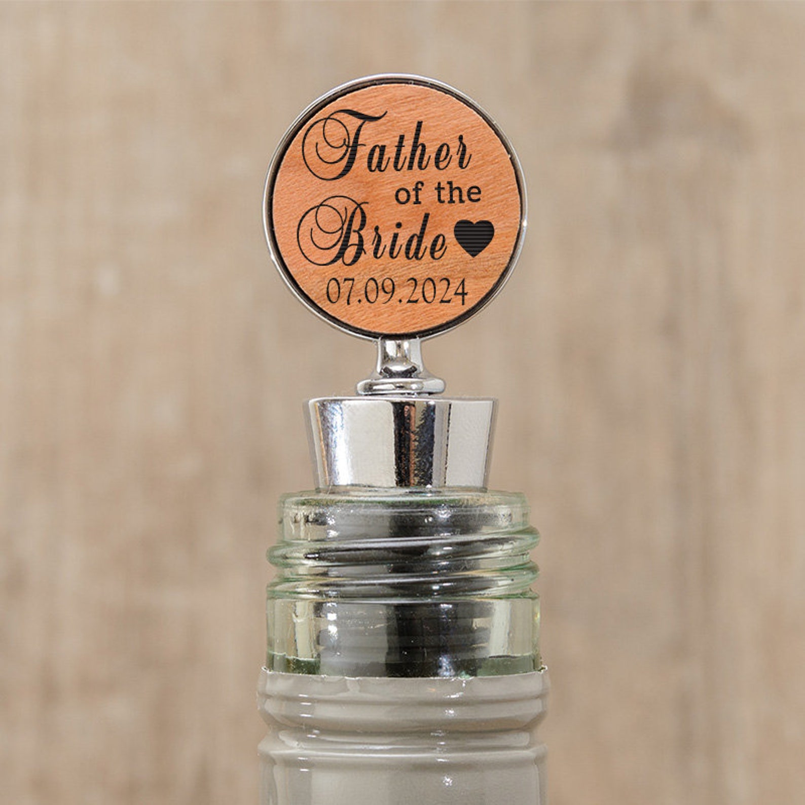 Personalized Monogram Wine Bottle Stopper for Unique & Love | JNSDec173