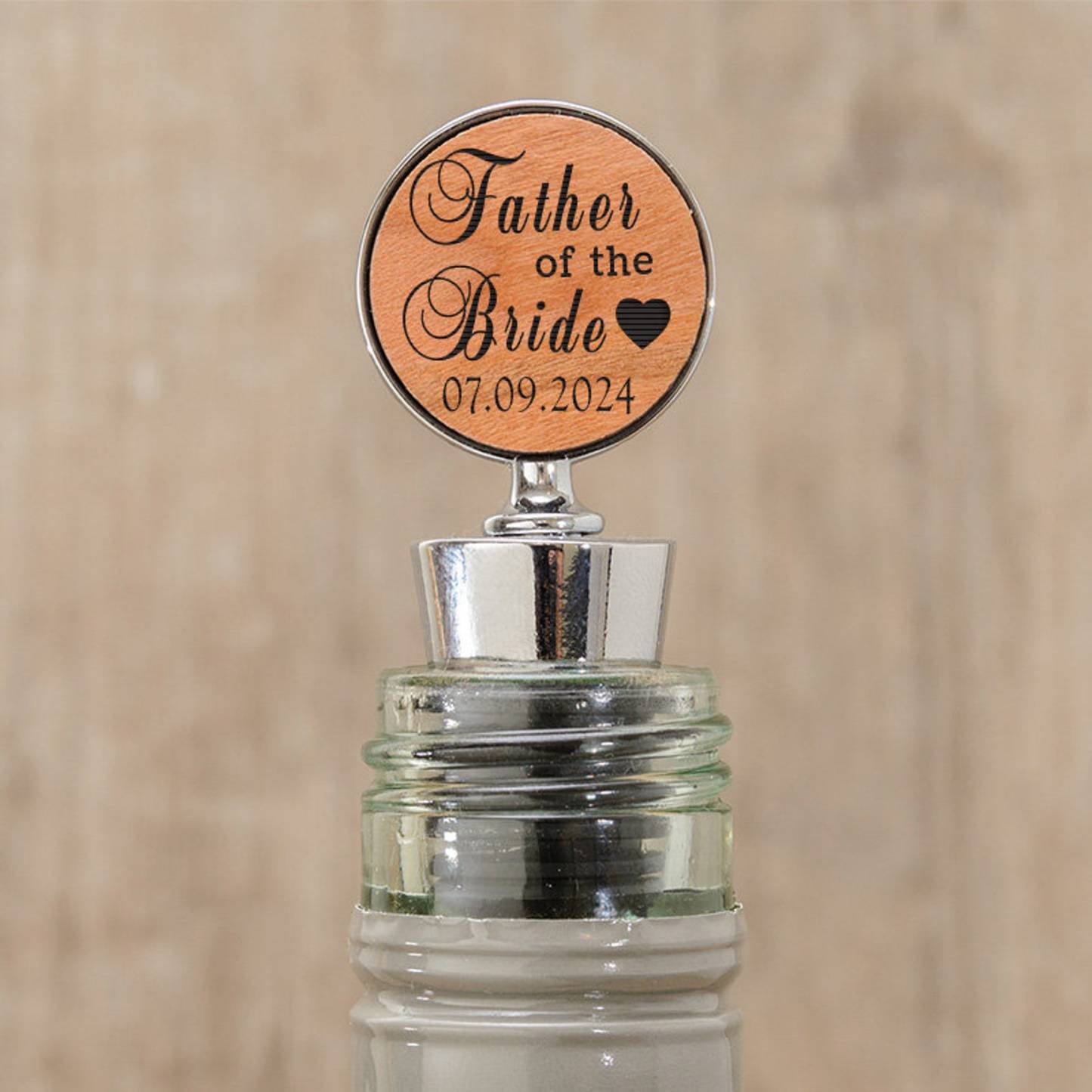 Personalized Monogram Wine Bottle Stopper for Unique & Love | JNSDec173