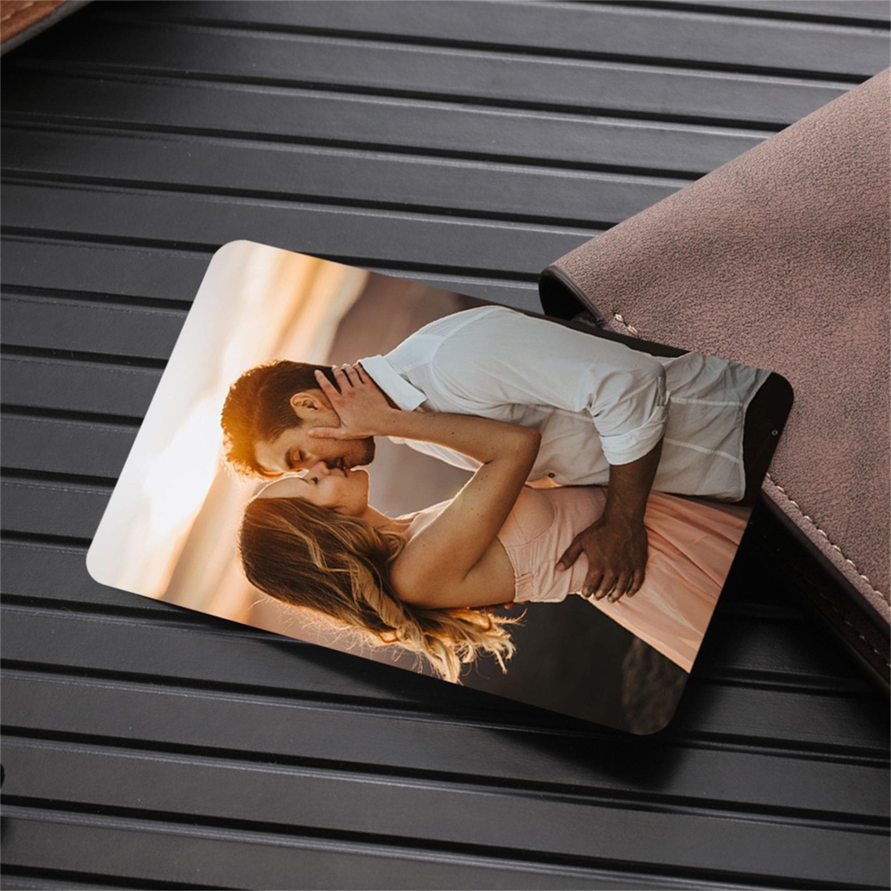 Personalized Metal Color Engraved Photo Wallet Insert Card for Unique & Love | JNSDec155
