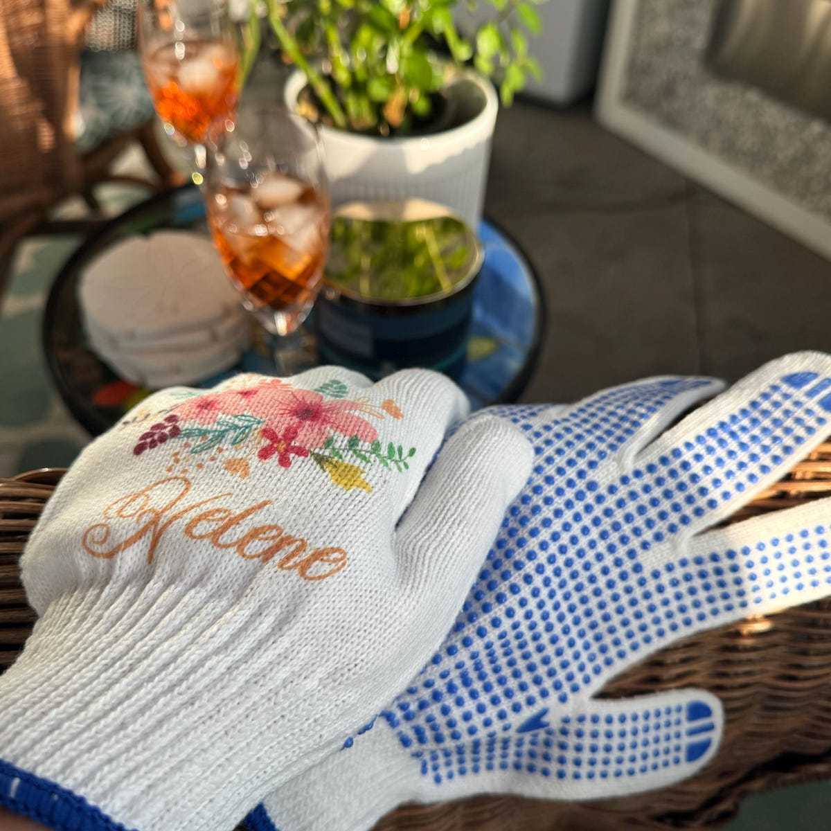 Personalized Name Floral Gardening Gloves for Unique & Love | JNSCloth50