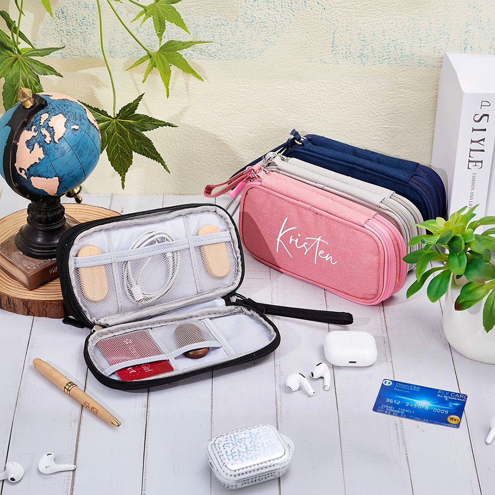 Personalized Travel Portable Cable Organizer Bag for Unique & Love | JNSBag102
