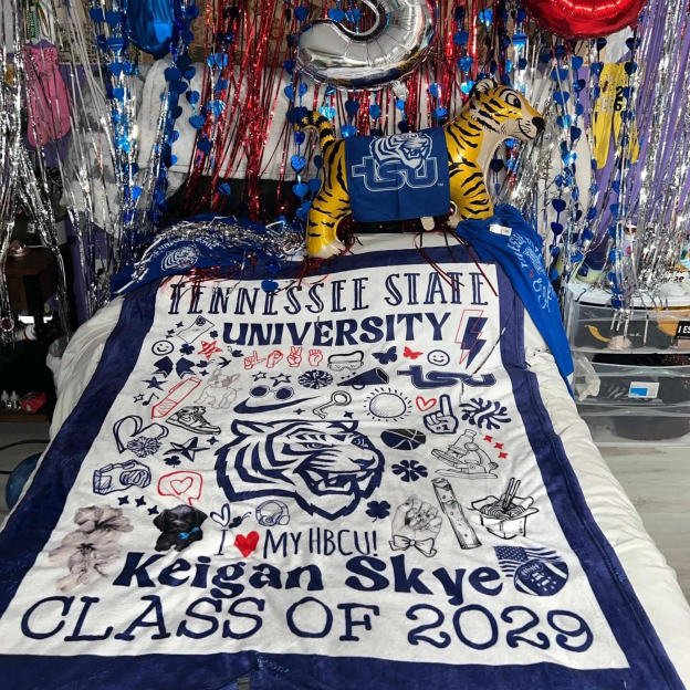 Personalized College Graduation Dorm Blanket for Unique & Love | JNSBK02