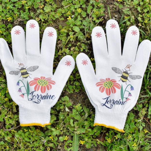 Personalized Name Floral Gardening Gloves for Unique & Love | JNSCloth50
