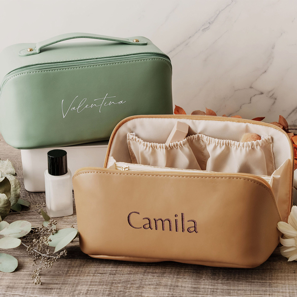 Personalized Embroidered Makeup Bag for Unique & Love | JNSBag30