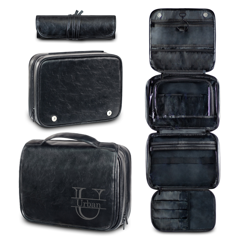 Personalized Leather Monogram Engraved Wash Bag for Unique & Love | JNSBag33