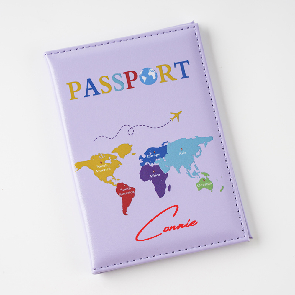 Personalized Monogram Leather Passport Cover with RFID Blocking | JNSCase10