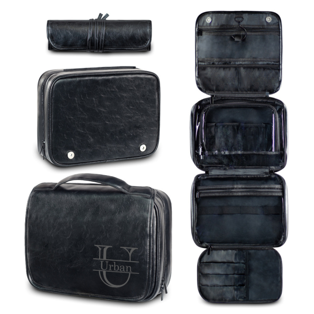 Personalized Leather Monogram Engraved Wash Bag for Unique & Love | JNSBag33