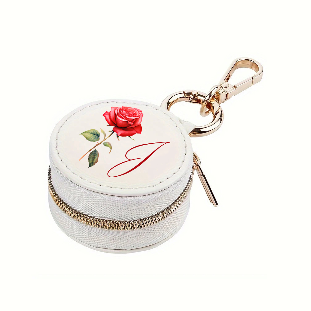 Personalized Birth Flower Leather Travel Portable Jewelry Box for Unique & Love | JNSBag116