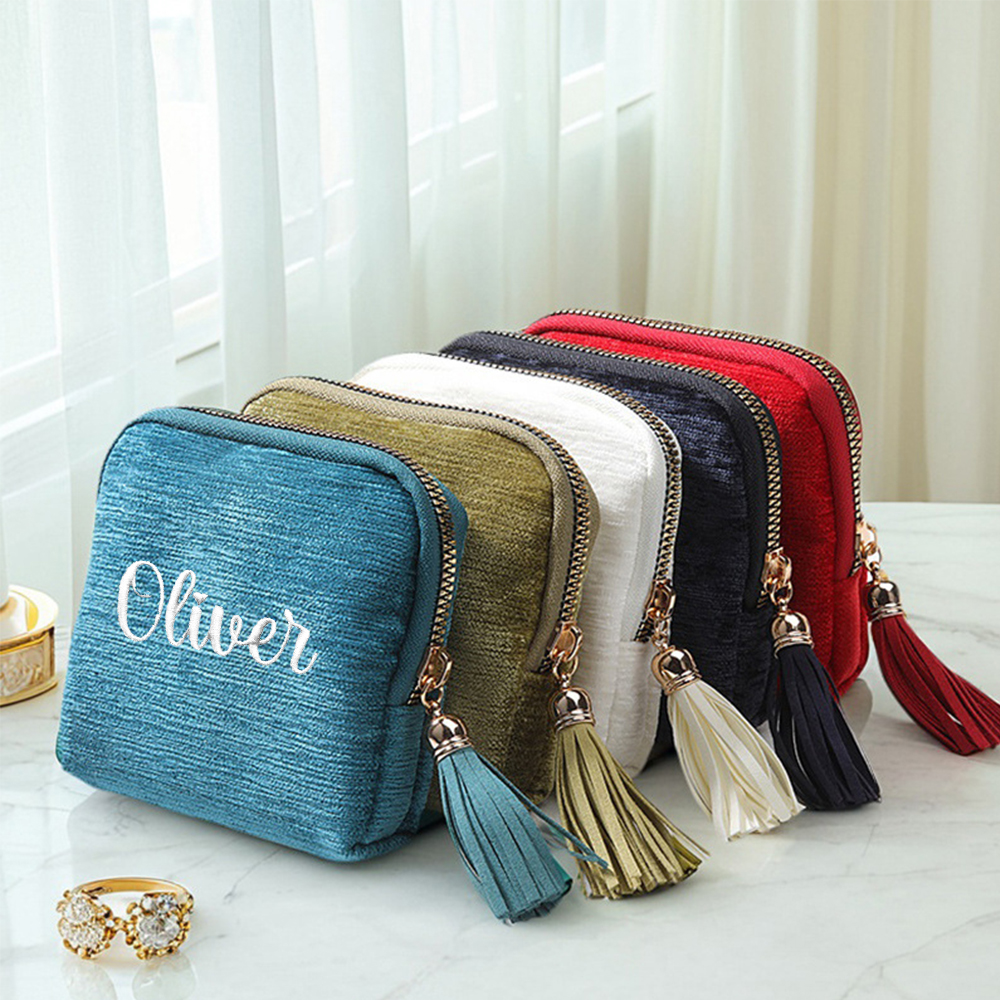 Personalized Embroidered Travel Jewelry Organizer Case for Unique & Love | JNSBag117