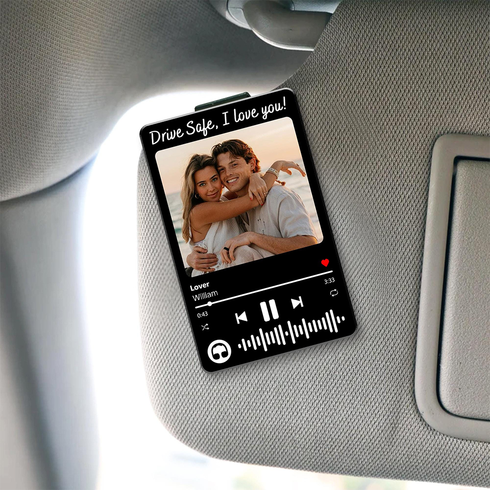 Personalized Song & Photo Car Visor Clip for Unique & Love | JNSDec190