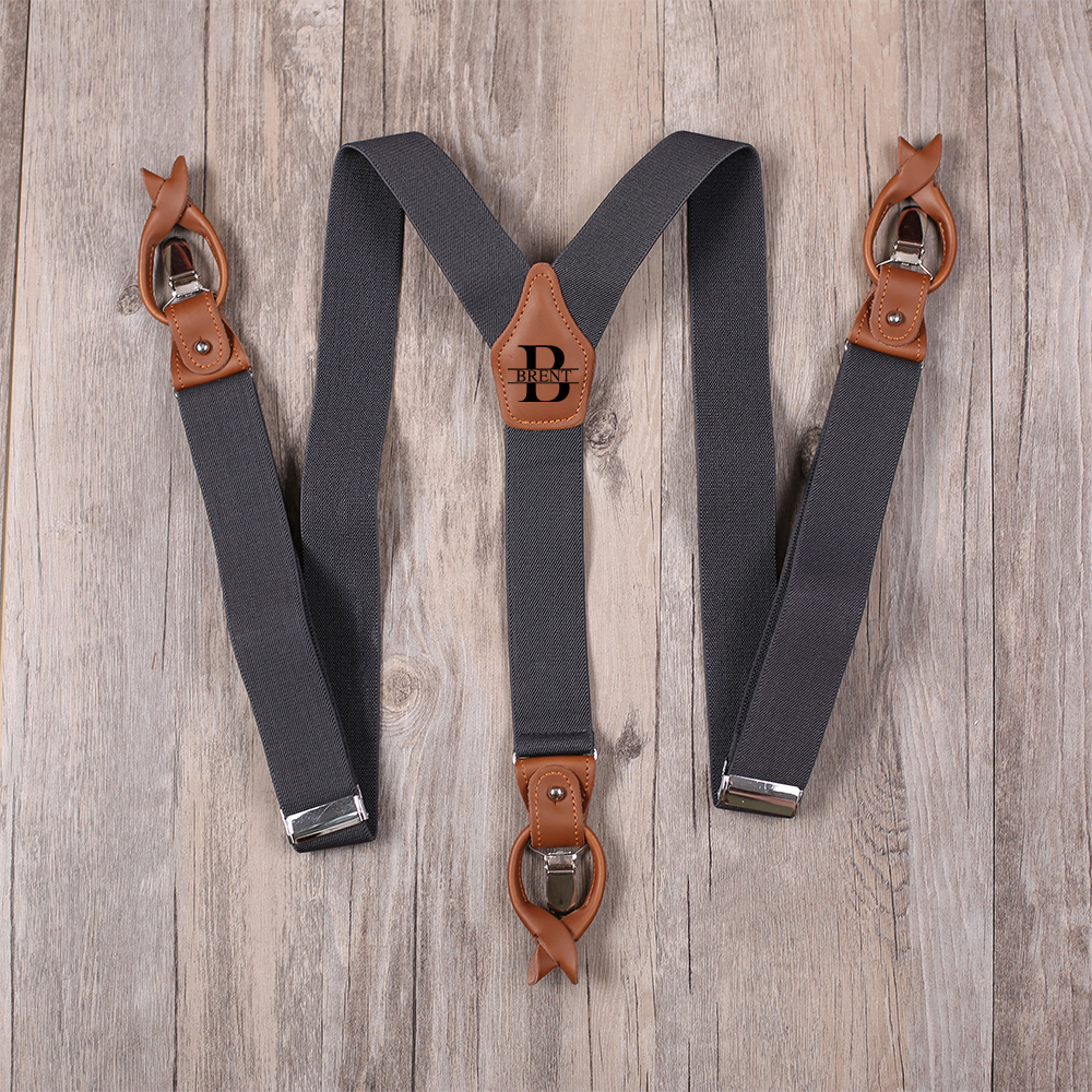 Personalized Monogram Leather Braces for Unique & Love | JNSCloth58