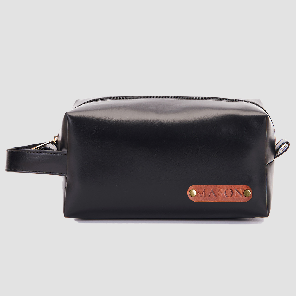 Personalized Men's Toiletry Leather Bag for Unique & Love | JNSBag38