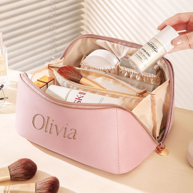 Personalized Embroidered Makeup Bag for Unique & Love | JNSBag30