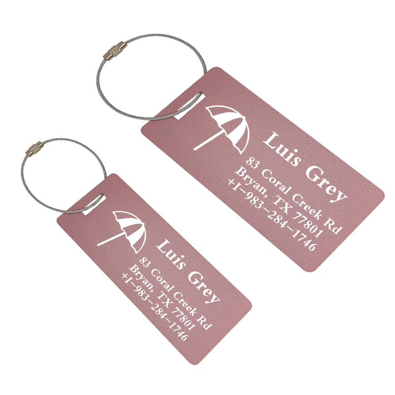 Personalized Engraved Metal Luggage Tag | JNSDec92