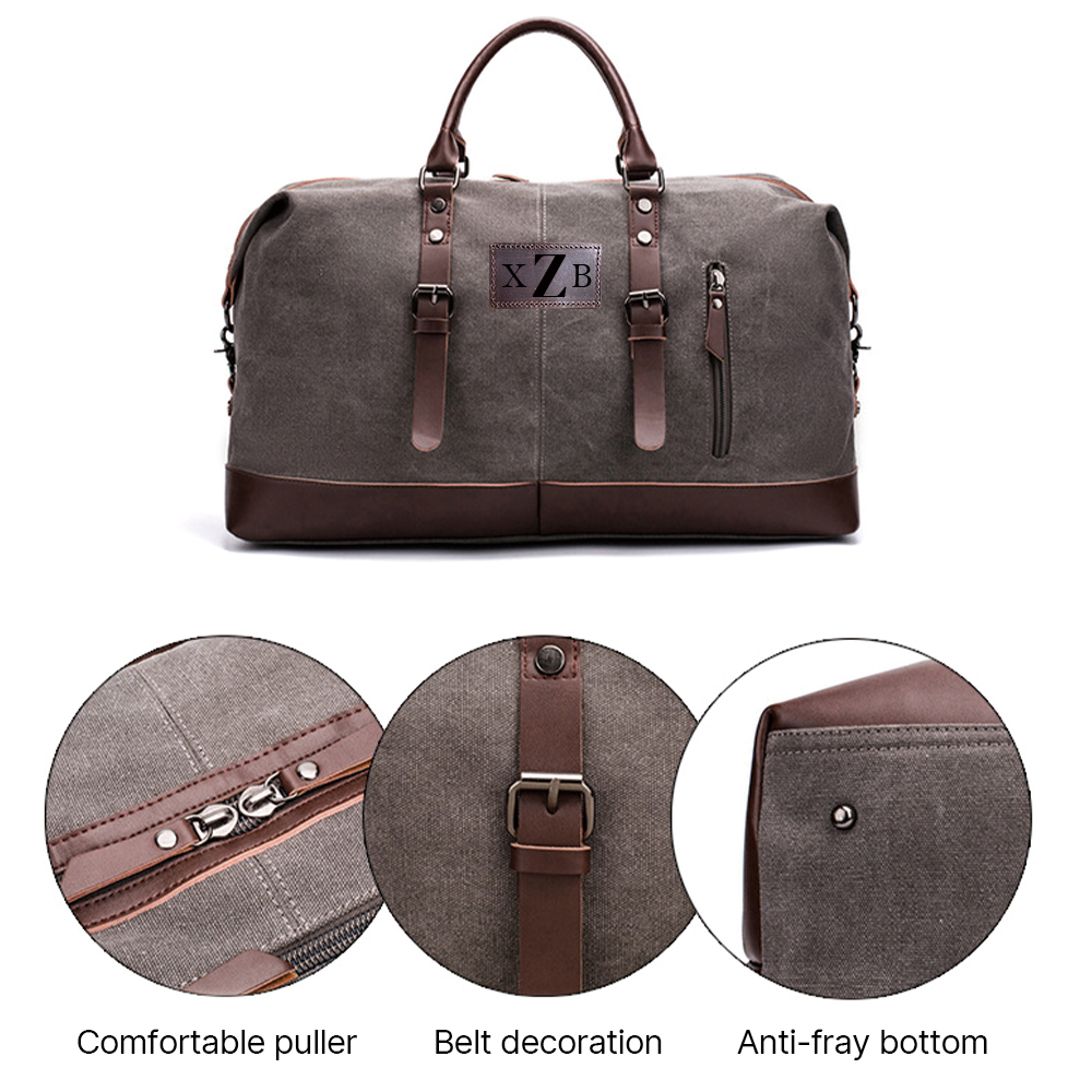 Personalized Monogrammed Travel Duffel Bag with Shoe Pouch | JNSBag57