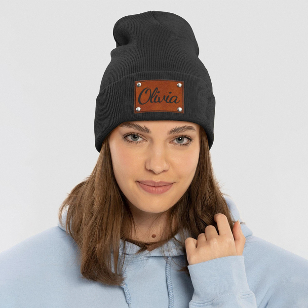 Personalized Name Knitted Unisex Winter Hat for Adult | JNSHat08